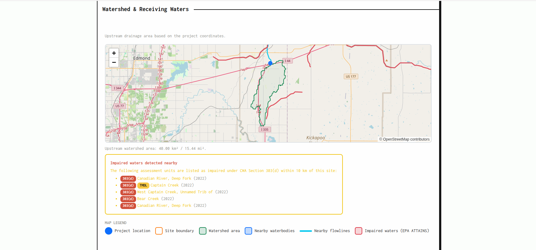 Stormwater pollution prevention plan builder